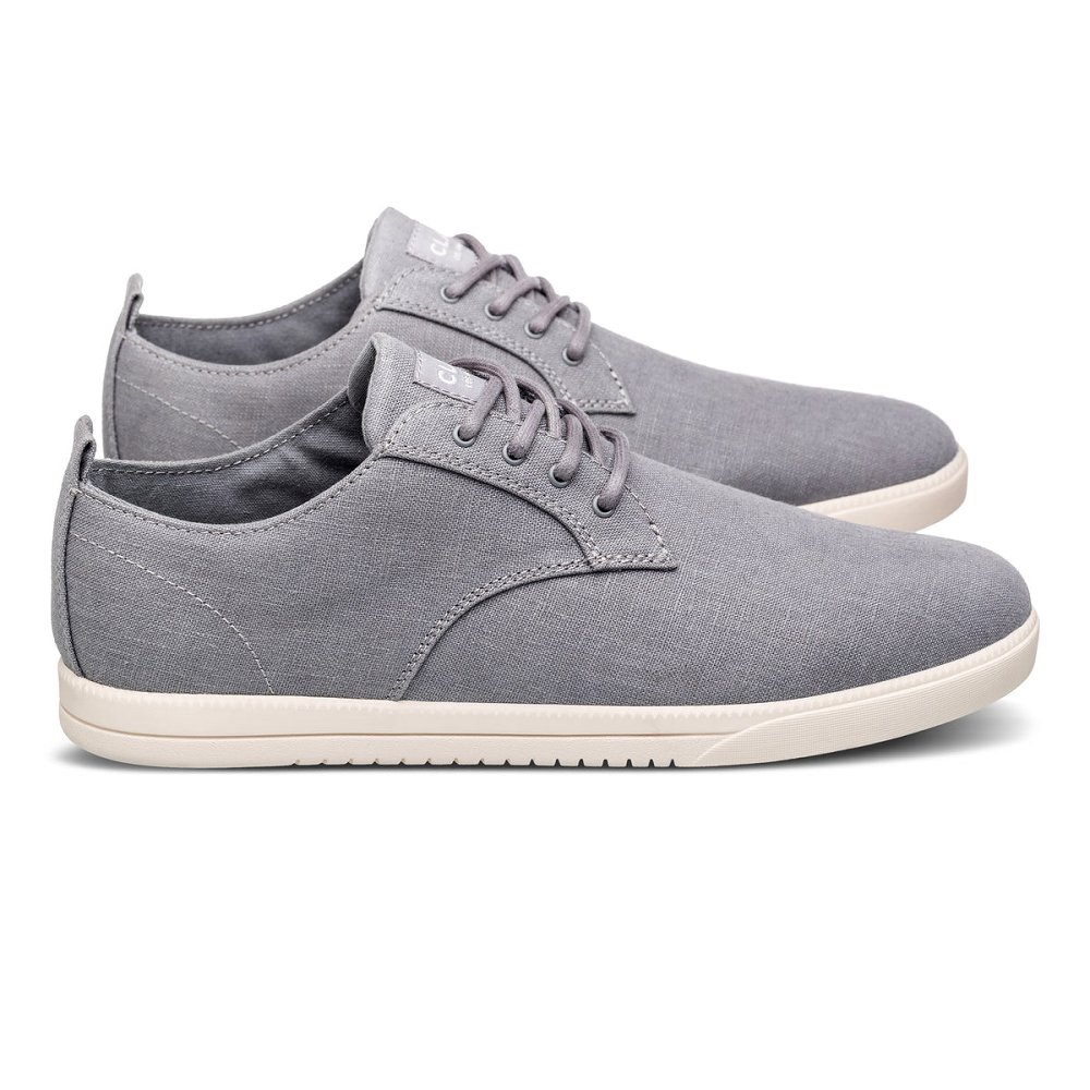 CLAE ELLINGTON TEXTILE Shoes Mens USA831-Z24 In Frost Grey Hemp